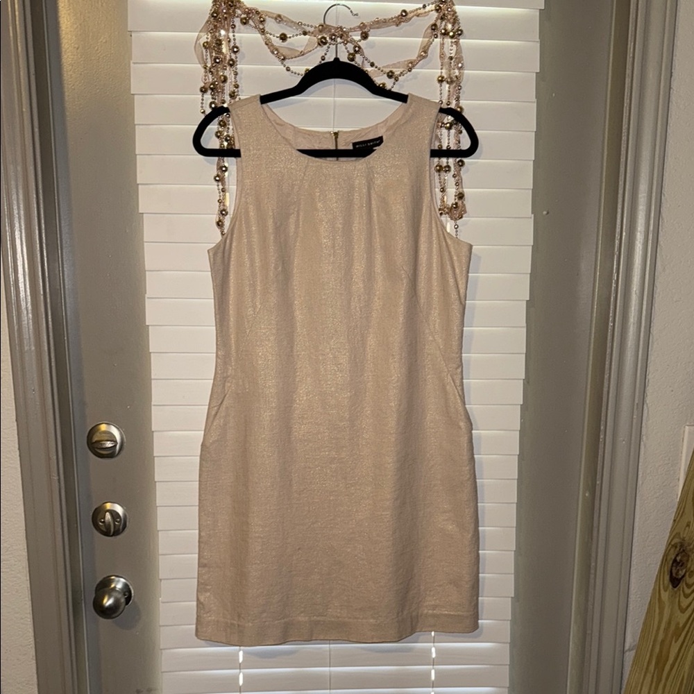 Elegant Cream Sleeveless Dress